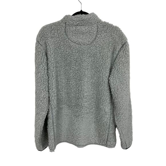 Southern Shirt Quarter Zip Sherpa Pullover Gray Womens Small - Picture 3 of 4